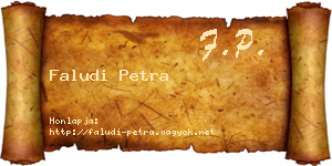 Faludi Petra névjegykártya